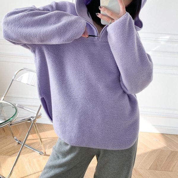 2021 autumn and winter new hooded sports sweatshirt loose long-sleeved half-zip polar fleece hoodie ke65, Black
2021 autumn and winter new hooded sports sweatshirt loose long-sleeved half-zip polar fleece hoodie ke65, Black