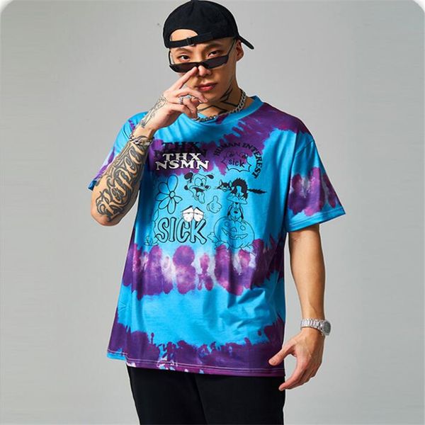 2021 summer new fashion brand pure cotton retro funny cartoon personalized tie dye printing loose short sleeve t-shirt for men acrr, White
2021 summer new fashion brand pure cotton retro funny cartoon personalized tie dye printing loose short sleeve t-shirt for men acrr, White