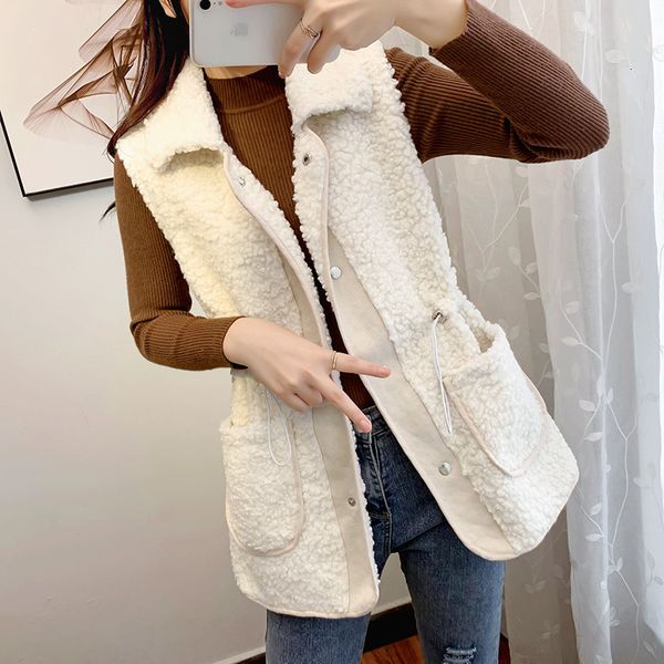 lamb fur 2021 autumn winter fur one medium long versatile thickened waistcoat women's, Black;white
lamb fur 2021 autumn winter fur one medium long versatile thickened waistcoat women's, Black;white
