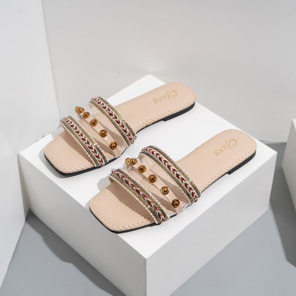 sandals summer ethnic style weaving transparent woman's slippers flat women's sandals solid casual ladies beach slides djne, Black
sandals summer ethnic style weaving transparent woman's slippers flat women's sandals solid casual ladies beach slides djne, Black