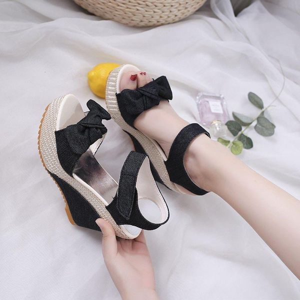sandals womens summer black blue denim high heels platform wedges women sandalies bow female shoes
sandals womens summer black blue denim high heels platform wedges women sandalies bow female shoes