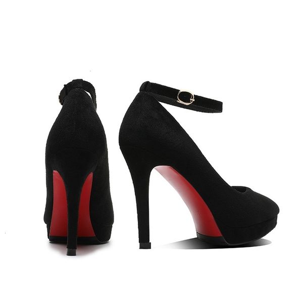 women's cliff high heels women's platform shoes mary jane women's shoes, Black