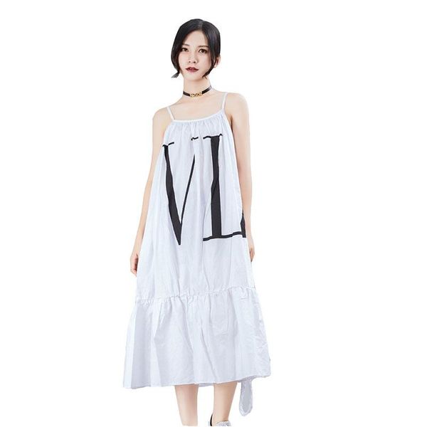 casual dresses vestidos summer loose women fashion letter sleeveless dress 2021 big swing suspender women's, Black;gray
casual dresses vestidos summer loose women fashion letter sleeveless dress 2021 big swing suspender women's, Black;gray