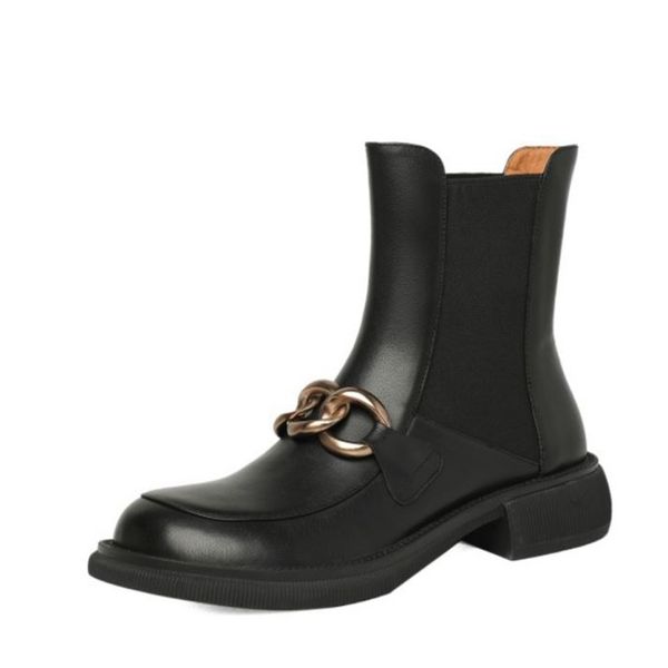 new women short boots real leather metal chain womens shoes winter fashion cool party ankle boots women size 34-39, Black
new women short boots real leather metal chain womens shoes winter fashion cool party ankle boots women size 34-39, Black