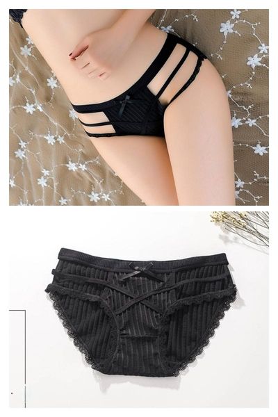 women's panties women low waist lace bralet hollow out cotton briefs high elastic ladies knickers butterfly striped string, Black;pink
women's panties women low waist lace bralet hollow out cotton briefs high elastic ladies knickers butterfly striped string, Black;pink