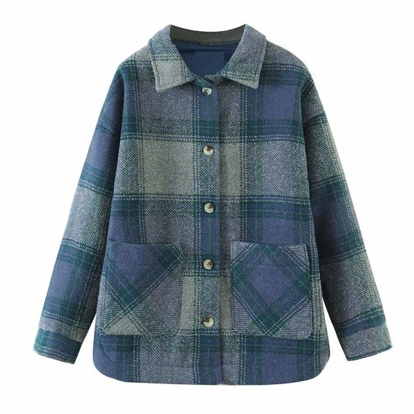women's jackets mesttraf women 2021 fashion big plaid double pocket jacket retro long sleeve lapel button streetwear, Black;brown
women's jackets mesttraf women 2021 fashion big plaid double pocket jacket retro long sleeve lapel button streetwear, Black;brown