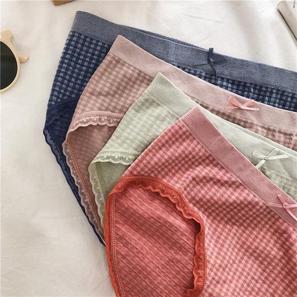 women's panties simple and comfortable girl japanese breathable ladies checked underwear, Black;pink
women's panties simple and comfortable girl japanese breathable ladies checked underwear, Black;pink