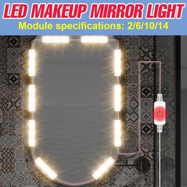 led makeup lamp wall lamp 2 6 10 14 modules 5v dressing table beauty vanity mirror light usb hollywood dimmable cosmetic
led makeup lamp wall lamp 2 6 10 14 modules 5v dressing table beauty vanity mirror light usb hollywood dimmable cosmetic