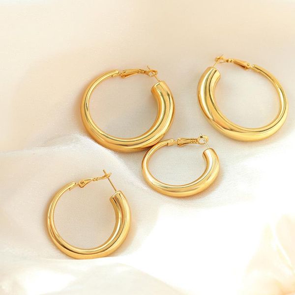 hoop & huggie fun hip hop retro hollow tube big earrings for women jewelry small stainless steel hoops, Golden;silver
hoop & huggie fun hip hop retro hollow tube big earrings for women jewelry small stainless steel hoops, Golden;silver