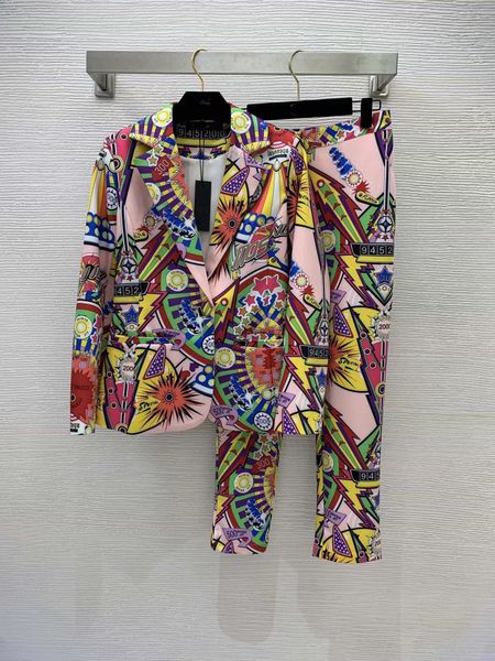 women's two piece pants 2022 spring autumn lapel neck long sleeve print panelled coat and brand same style clothing 0217-5, White
women's two piece pants 2022 spring autumn lapel neck long sleeve print panelled coat and brand same style clothing 0217-5, White
