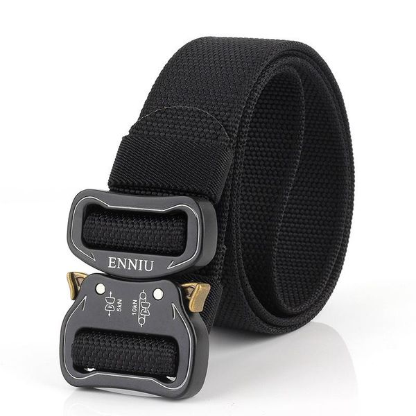 new black male tactical canvas belt hard metal buckle outdoor comfortable nylon men's belt for pants hunting waistband, Black;gray
new black male tactical canvas belt hard metal buckle outdoor comfortable nylon men's belt for pants hunting waistband, Black;gray