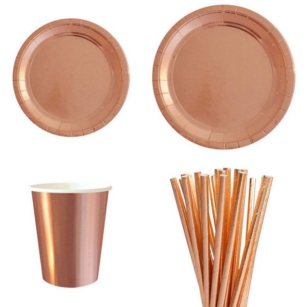 disposable dinnerware rose gold theme party tableware set paper favor plate cups cake cup liners for kids birthday baby shower supply
disposable dinnerware rose gold theme party tableware set paper favor plate cups cake cup liners for kids birthday baby shower supply