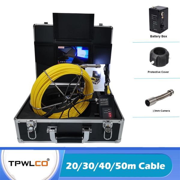 20m 50m 7 inch 17mm new industrial pipe sewer inspection video camera 30/40m yellow cable drain endoscope dvr
20m 50m 7 inch 17mm new industrial pipe sewer inspection video camera 30/40m yellow cable drain endoscope dvr