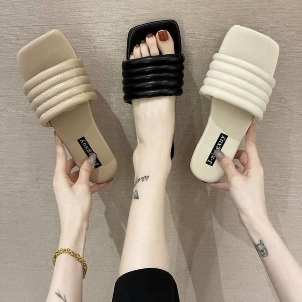 slippers outdoor slipper thick soled flip flops lady flat 2021 summer footwear women shoes comfort a450, Black
slippers outdoor slipper thick soled flip flops lady flat 2021 summer footwear women shoes comfort a450, Black