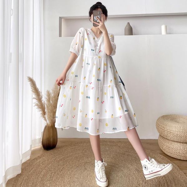 maternity dresses 36966# clothes summer v neck short sleeves easy matching loose stylish dress pregnant women mom, White
maternity dresses 36966# clothes summer v neck short sleeves easy matching loose stylish dress pregnant women mom, White