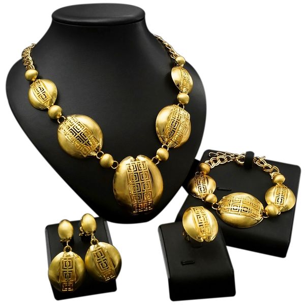 yulaili novel design african necklace gold plated copper alloy pendant earrings anniversary costume fashion women big jewelry sets, Black
yulaili novel design african necklace gold plated copper alloy pendant earrings anniversary costume fashion women big jewelry sets, Black