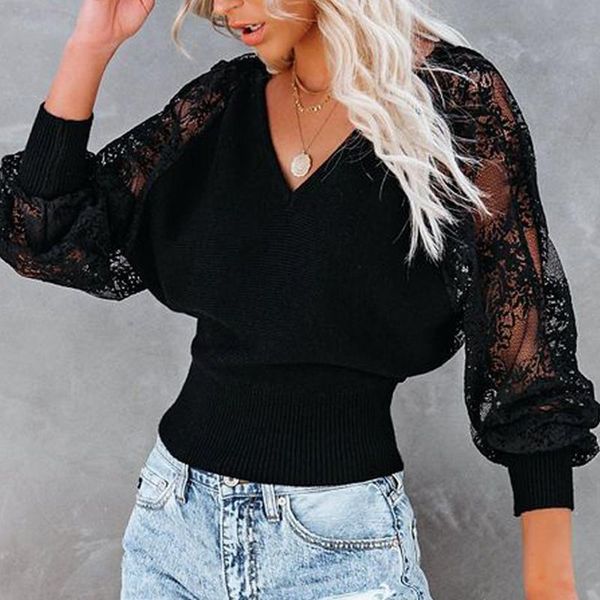 women's blouses & shirts 2021 elegant chic patchwork lace women double v-neck blouse autumn solid fashion hollow out long sleeve ladies, White
women's blouses & shirts 2021 elegant chic patchwork lace women double v-neck blouse autumn solid fashion hollow out long sleeve ladies, White