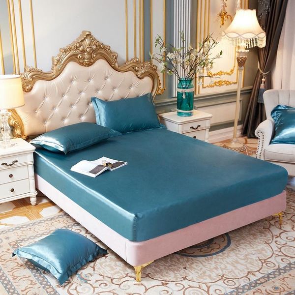 sheets & sets satin silk bed sheet high end imitation non slip solid color mattress cover elastic band more than 180x200 size
sheets & sets satin silk bed sheet high end imitation non slip solid color mattress cover elastic band more than 180x200 size