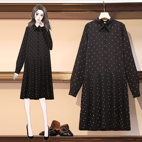 polka dot boho party dress 2021 new long sleeve single breasted high-waisted shirt loose gowns plied autumn cloth jda6, Black;gray
polka dot boho party dress 2021 new long sleeve single breasted high-waisted shirt loose gowns plied autumn cloth jda6, Black;gray