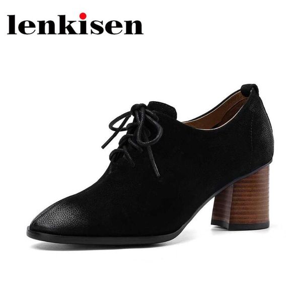 dress shoes lenkisen arrival vintage cow leather bowtie sewing daily wear square toe high thick heels lace up oriental women pumps l82, Black
dress shoes lenkisen arrival vintage cow leather bowtie sewing daily wear square toe high thick heels lace up oriental women pumps l82, Black