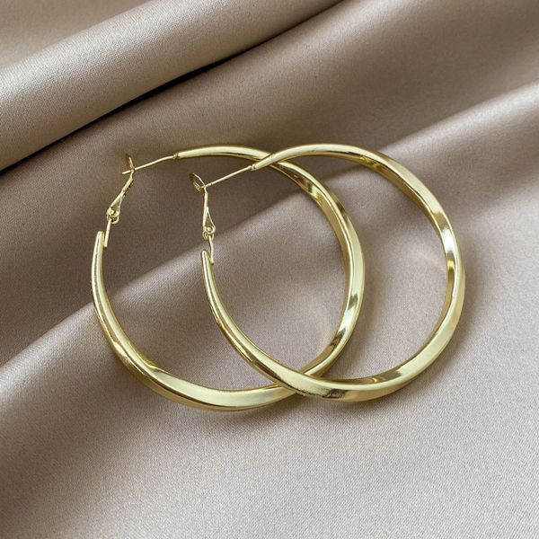 exaggerated metal dangle earrings cool style round earring simple personality gold ear accessories, Silver
exaggerated metal dangle earrings cool style round earring simple personality gold ear accessories, Silver