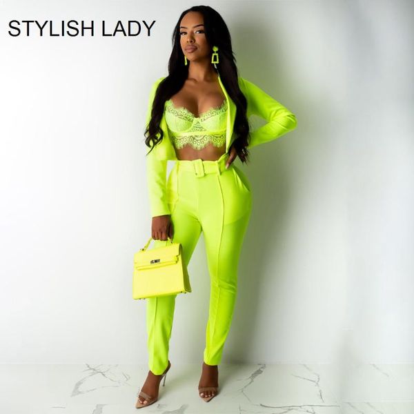 women's tracksuits stylish lady office neon green 2 piece set women short blazer and high waist pants 2021 summer workwear two outfits, Gray
women's tracksuits stylish lady office neon green 2 piece set women short blazer and high waist pants 2021 summer workwear two outfits, Gray