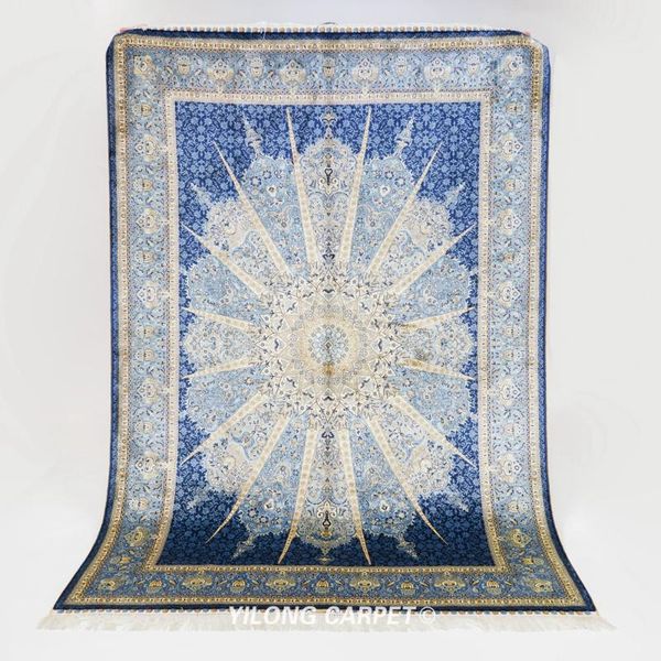 carpets 5'x7' persian silk carpet dark blue vantage handmade isfahan rug (ywx229a)
carpets 5'x7' persian silk carpet dark blue vantage handmade isfahan rug (ywx229a)