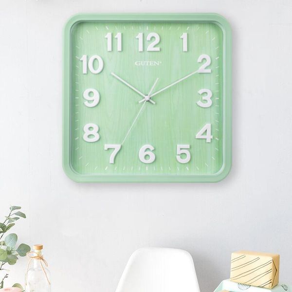 fashion simple wall clock green square modern silent wall clock creative quartz small orologio parete living room decor dj60wc
fashion simple wall clock green square modern silent wall clock creative quartz small orologio parete living room decor dj60wc
