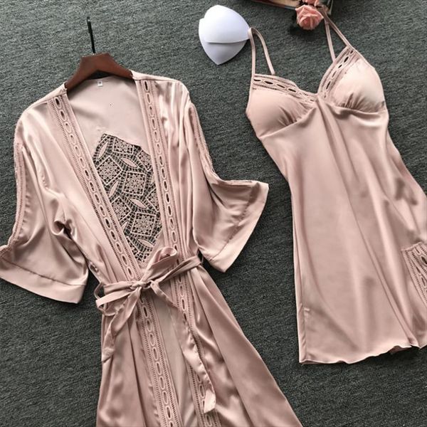 2 pieces sets womens sleepwears nightwear erotic silk satin nightgown summer bath robes bathrobe lounge wear pijamas night dress, Black;red
2 pieces sets womens sleepwears nightwear erotic silk satin nightgown summer bath robes bathrobe lounge wear pijamas night dress, Black;red