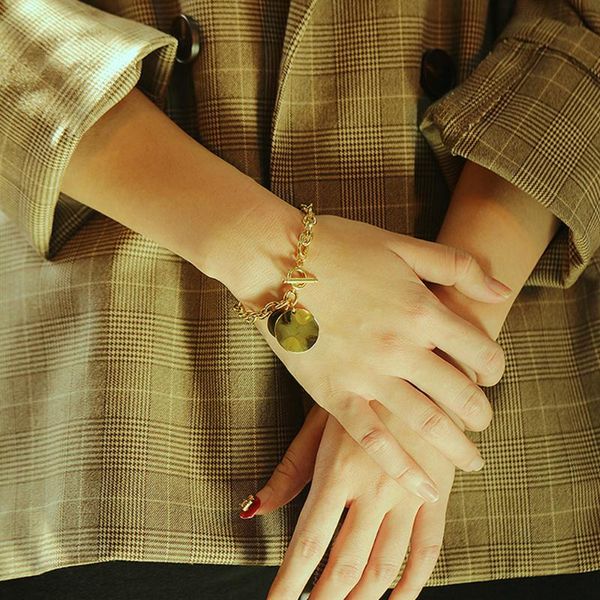 charm bracelets personalized simple exaggerated ot buckle bracelet cool fashion women's titanium steel jewelry, Golden;silver
charm bracelets personalized simple exaggerated ot buckle bracelet cool fashion women's titanium steel jewelry, Golden;silver