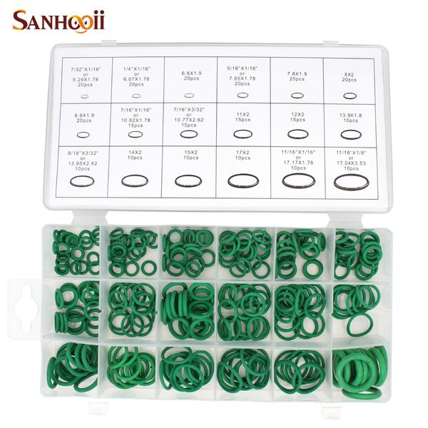 box 18sizes o-ring kit green metric o ring seals nitrile rubber gaskets oil resistance sealing automobile zm56
box 18sizes o-ring kit green metric o ring seals nitrile rubber gaskets oil resistance sealing automobile zm56