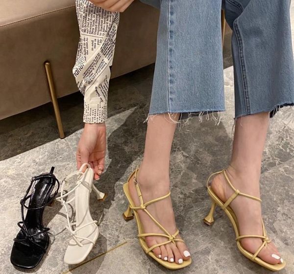 sandals 2021 ankle strap fashion brand narrow band gladiator shoes ladies thin high heel elegant dress pumps, Black
sandals 2021 ankle strap fashion brand narrow band gladiator shoes ladies thin high heel elegant dress pumps, Black
