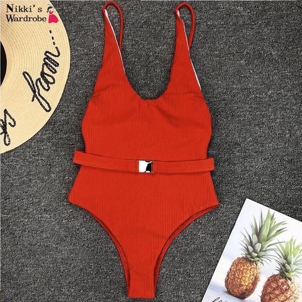 solid one piece swimsuit ribbed black swimsuit with buckle belt swimwear for women high cut monokini padded swim wear
solid one piece swimsuit ribbed black swimsuit with buckle belt swimwear for women high cut monokini padded swim wear