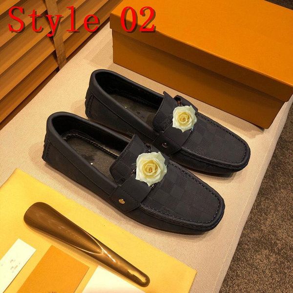 a1 men designers men shoes autumn genuine leather shoes luxury men business casual office formal natural leather shoes man dad flats, Black