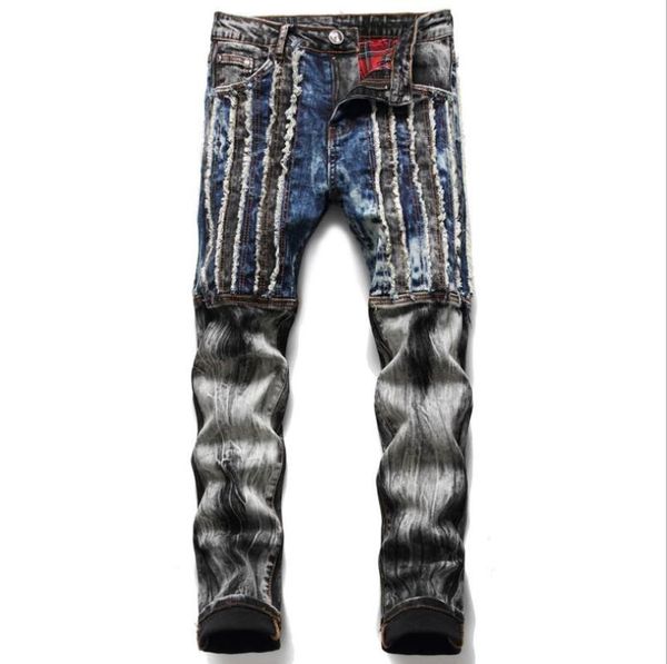 european men brand jeans 2021 slim jeans patchwork stretch moto & biker denim pants hip hop streetwear trousers plus size w1748, Blue
european men brand jeans 2021 slim jeans patchwork stretch moto & biker denim pants hip hop streetwear trousers plus size w1748, Blue
