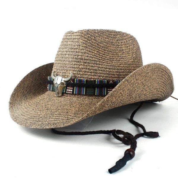 cloches summer women men hollow western cowboy hat lady dad beach sombrero hombre straw panama cowgirl jazz sun cap size 56-58cm, Blue;gray
cloches summer women men hollow western cowboy hat lady dad beach sombrero hombre straw panama cowgirl jazz sun cap size 56-58cm, Blue;gray