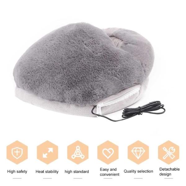 slippers detachable electric wormwood faux fur heating slipper warm safe winter usb foot warmer large pocket shoes washable home office, Black
slippers detachable electric wormwood faux fur heating slipper warm safe winter usb foot warmer large pocket shoes washable home office, Black