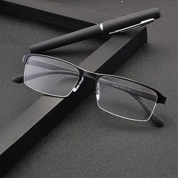 fashion sunglasses frames glasses for male half rim metal frame eyewears with silica gel temple legs classic uv spectacles, Black
fashion sunglasses frames glasses for male half rim metal frame eyewears with silica gel temple legs classic uv spectacles, Black