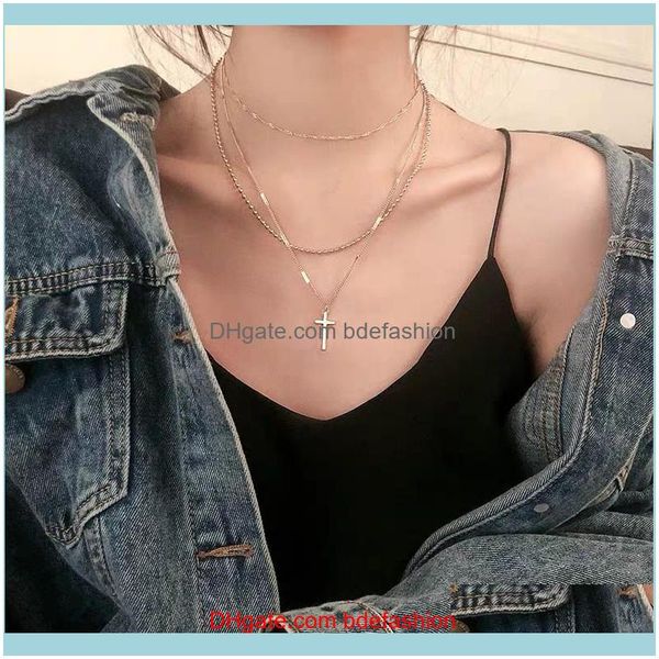 necklaces & jewelrycross necklace three-layer hip-hop unique couple clavicle chain pendants elegant chokers drop delivery 2021 b6pqs, Golden;silver
necklaces & jewelrycross necklace three-layer hip-hop unique couple clavicle chain pendants elegant chokers drop delivery 2021 b6pqs, Golden;silver