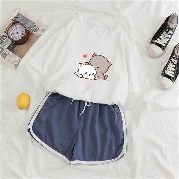 kawaii pajamas for girls two piece set women suit cute pijamas with shorts for woman cat pastel aesthetic printing t-shirt, Black;red
kawaii pajamas for girls two piece set women suit cute pijamas with shorts for woman cat pastel aesthetic printing t-shirt, Black;red