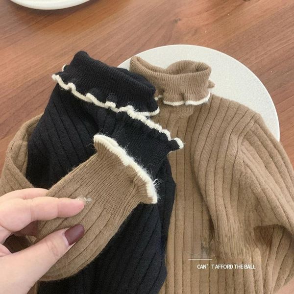 pullover autumn winter baby girls 2022 fashion long sleeve turtleneck sweaters children clothing casual ribbed knitted w131, Blue
pullover autumn winter baby girls 2022 fashion long sleeve turtleneck sweaters children clothing casual ribbed knitted w131, Blue