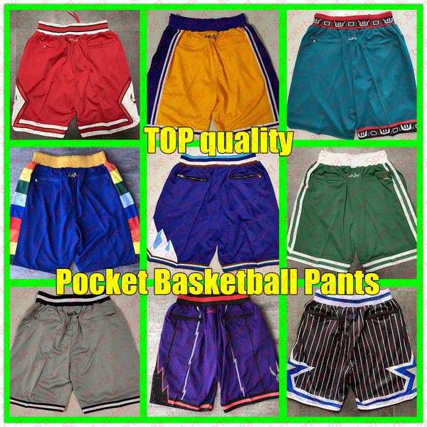 new team men basketball shorts don pocket sport pants sweatpants classic white blue red purple green black