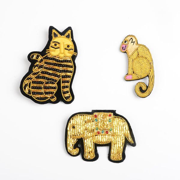 pins, brooches hand embroidered golden cat/monky/elephant interesting broth for coat shirt hat bag broche 1order=1pc(don't washing), Gray
pins, brooches hand embroidered golden cat/monky/elephant interesting broth for coat shirt hat bag broche 1order=1pc(don't washing), Gray