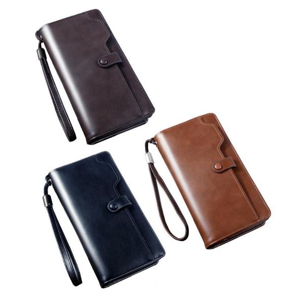 men faux leather multi card slot long wallet two compartments zipper clutch, Red;black
men faux leather multi card slot long wallet two compartments zipper clutch, Red;black