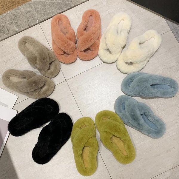 slippers women artificial fur sliders furry sandals 2021 plush fashion anti-slip indoor outdoor flat flip flops, Black
slippers women artificial fur sliders furry sandals 2021 plush fashion anti-slip indoor outdoor flat flip flops, Black