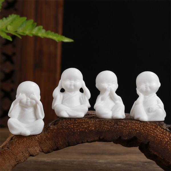 4pcs/set small buddha statue monk figurine tathagata tea pet ceramic crafts creative teahouse decorative little monk ornaments
4pcs/set small buddha statue monk figurine tathagata tea pet ceramic crafts creative teahouse decorative little monk ornaments