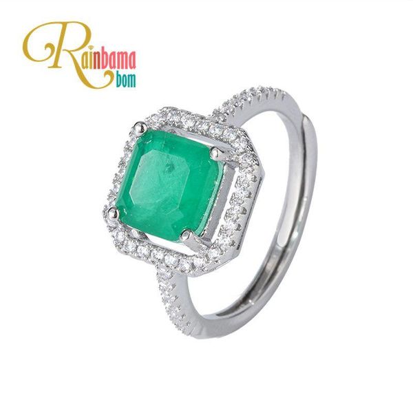 cluster rings rainbamabom vintage 925 solid sterling silver emerald gemstone birthstone wedding engagement women ring fine jewelry wholesale, Golden;silver
cluster rings rainbamabom vintage 925 solid sterling silver emerald gemstone birthstone wedding engagement women ring fine jewelry wholesale, Golden;silver