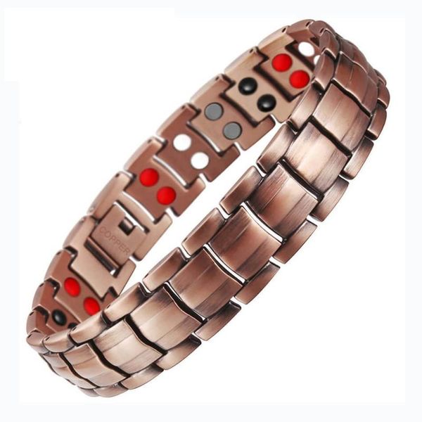 link, chain pure copper magnetic bracelet for men magnets bio elements energy bracelets bangles arthritis golf, Black
link, chain pure copper magnetic bracelet for men magnets bio elements energy bracelets bangles arthritis golf, Black