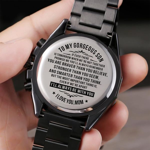 wristwatches mom to my son luxury fashion leisure 30m waterproof engraved watches christmas presents, Slivery;brown
wristwatches mom to my son luxury fashion leisure 30m waterproof engraved watches christmas presents, Slivery;brown