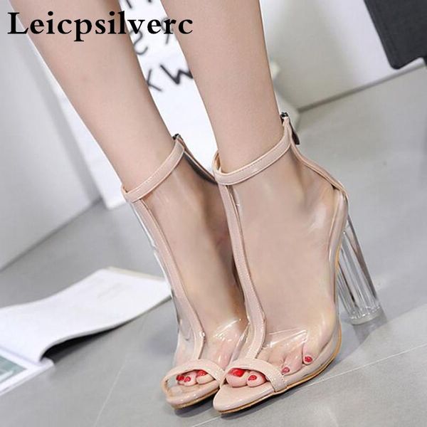 spring and summer in europe high heel women sandals crystal fish mouth transparent transparent gauze cool boots sandals, Black
spring and summer in europe high heel women sandals crystal fish mouth transparent transparent gauze cool boots sandals, Black